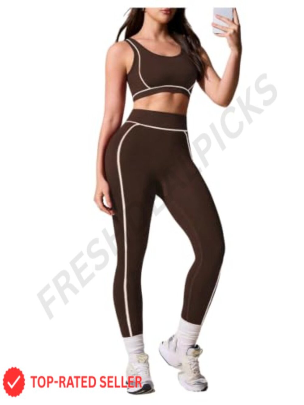 2 Piece Seamless Workout Set Sports Bra High Waisted Leggings Yoga